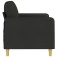 thumbnail image 2 of vidaXL 2-Seater Sofa Black 120 cm Fabric, 2 of 5