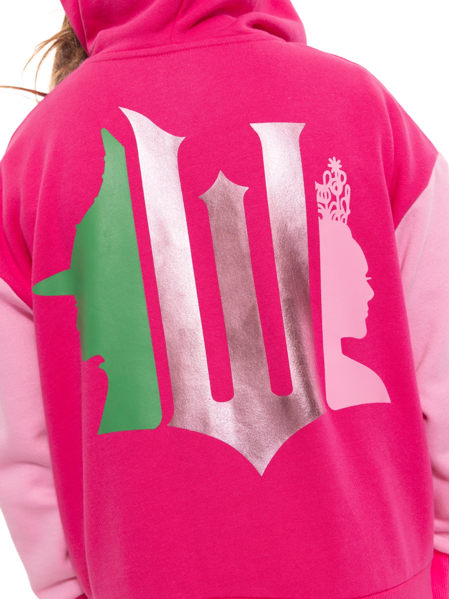 Wicked Girl's Full Zip Graphic Hooded Sweatshirt, Sizes 4-16