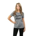 thumbnail image 2 of Whiskey Helps Women's Fashion Relaxed T-Shirt Tee Heather Grey Small, 2 of 5