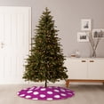 thumbnail image 6 of Sikiie Purlpe And White Polka Dot Christmas Tree Skirt, Christmas Tree Decorations, Christmas Decor, Tree Mat Decoration(30-48IN)-36", 6 of 6