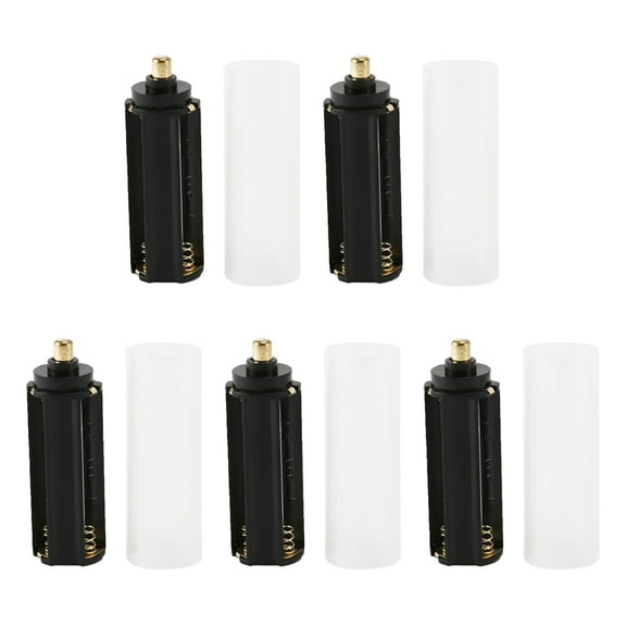 New 5PCS 18650 Battery Tube   5PCS AAA Battery Holder for Flashlight Torch Lamp