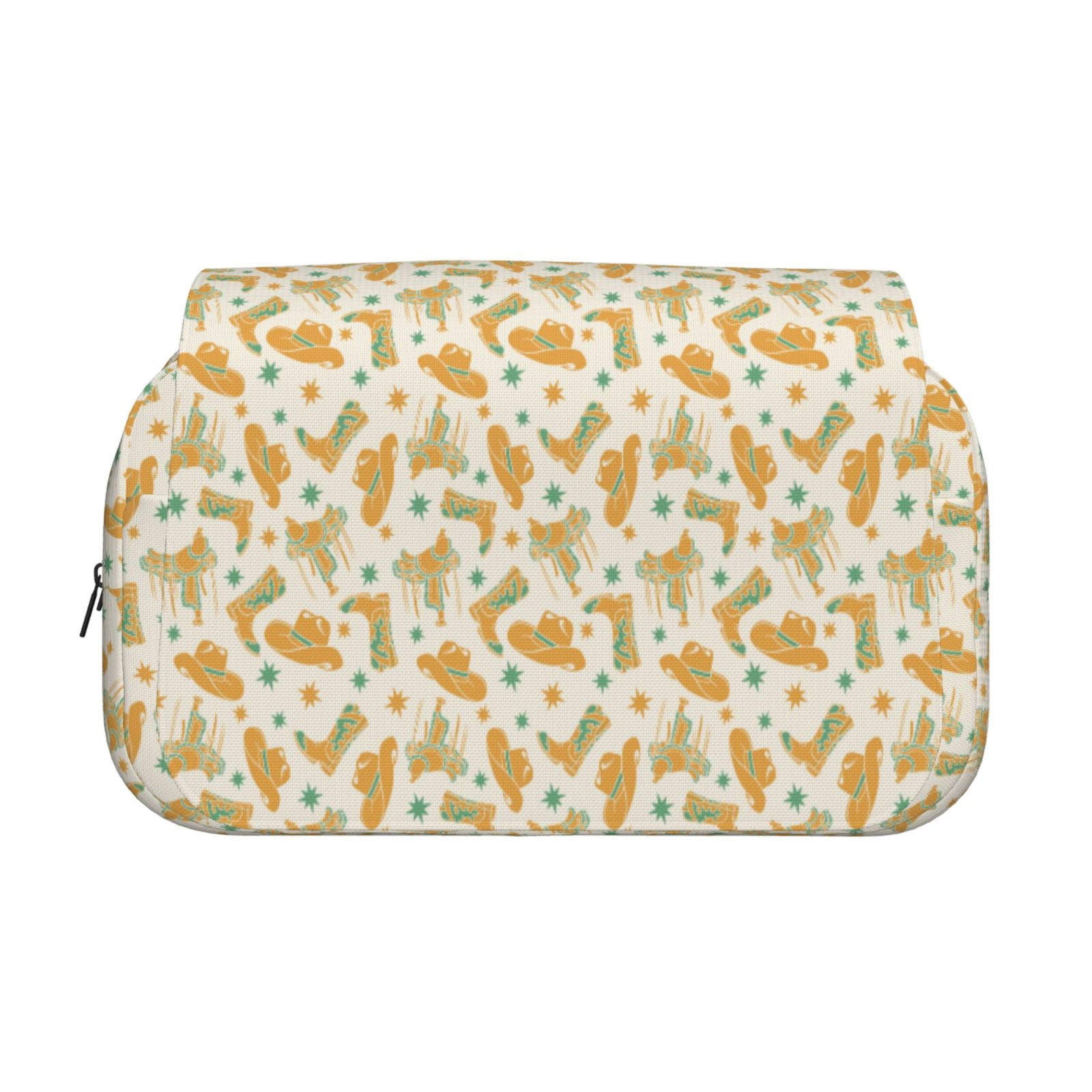 Rateoe Cowgirl Boots 3 Pattern Double Clamshell Pen Case, Storage Organizer with Two Zipper Compartments– Holds Up to 50 Pencils & Pens