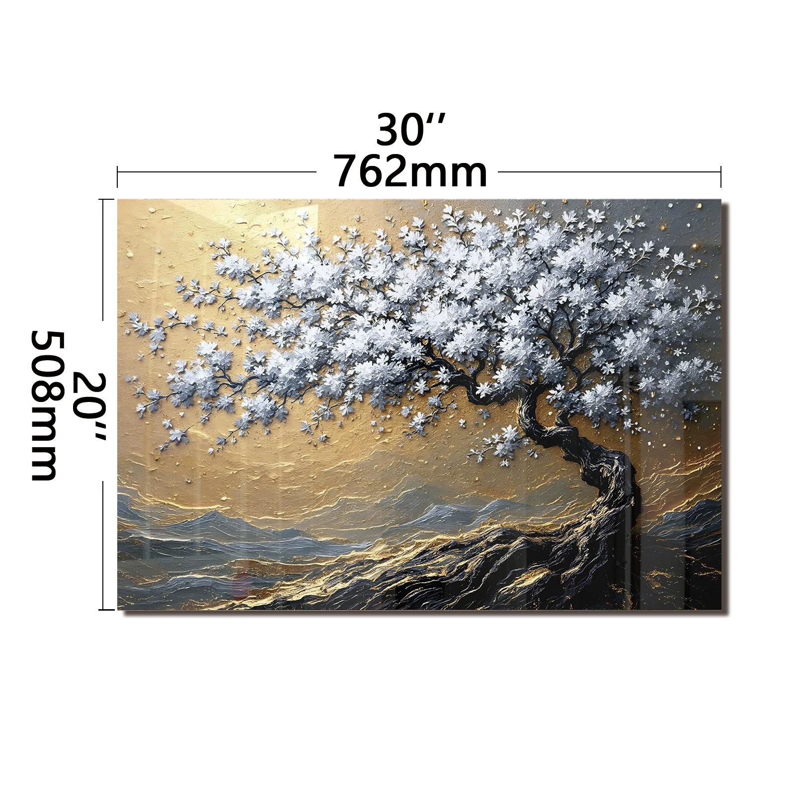 Bread Oven Flower Tempered Glass Backsplash For Kitchen Behind Stove,Stove Back Top Cover,Easy to Clean Glass Splashback, Sink Cover Splash Guard,Home Kitchen Wall Decor