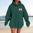 thumbnail image 5 of XIAONU Womens Hoodies Letter Print Trendy Hooded Sweatshirt Long Sleeve Pleasure Baggy Oversized Pullover Hoodie Top, 5 of 8