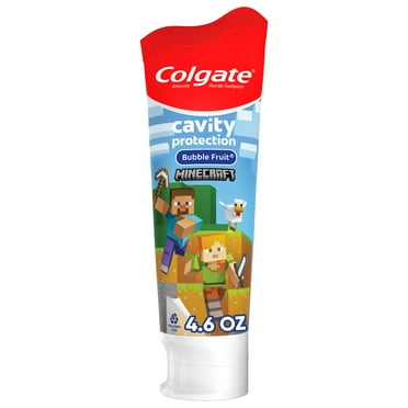 Colgate Kids Toothpaste with Anticavity Fluoride, Minecraft, Mild Fruit Flavor, 4.6oz, 1PK