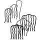 thumbnail image 4 of 6 peines de hierro para peinado de cabello largo para mujer, peine para moño recogido, peine para el cabello con dientes., 4 of 5