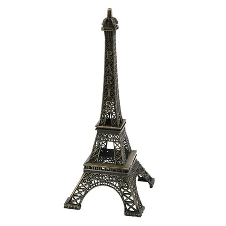 Unique Bargains Home Metal  Souvenir Pattern Desk Decoration Paris Eiffel Tower Model