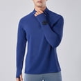 thumbnail image 2 of Pullovers for Men 1/4 Zip Clearance Deals for Under $10 Lightweight Breathable Sport Solid Color Zipper Long Sleeve Shirt, 2 of 9