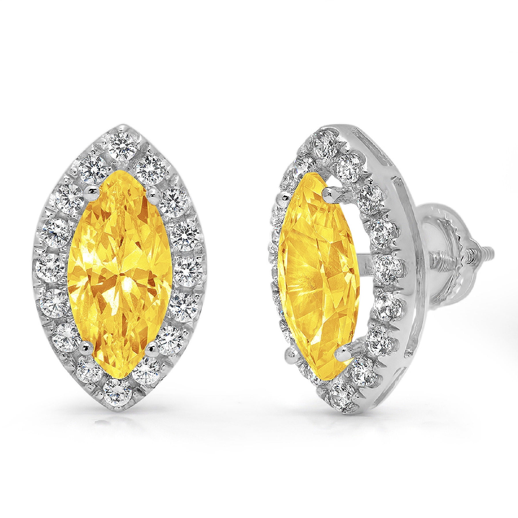 Details about   IJ yellowish color Marquise shape star cut cubic zirconia loose gemstone 