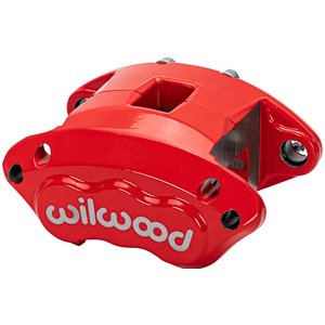 Wilwood Caliper-D154-Red 1.12/1.12in Pistons 0.81in Disc - 120-11875-RD