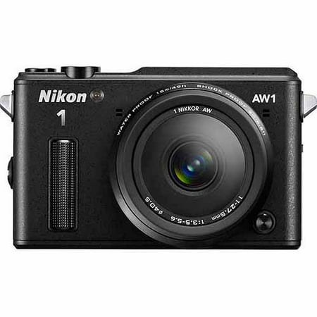 Nikon Black AW1 Digital SLR Camera with 14.2 Megapixels and 11-27.5mm Lens Included