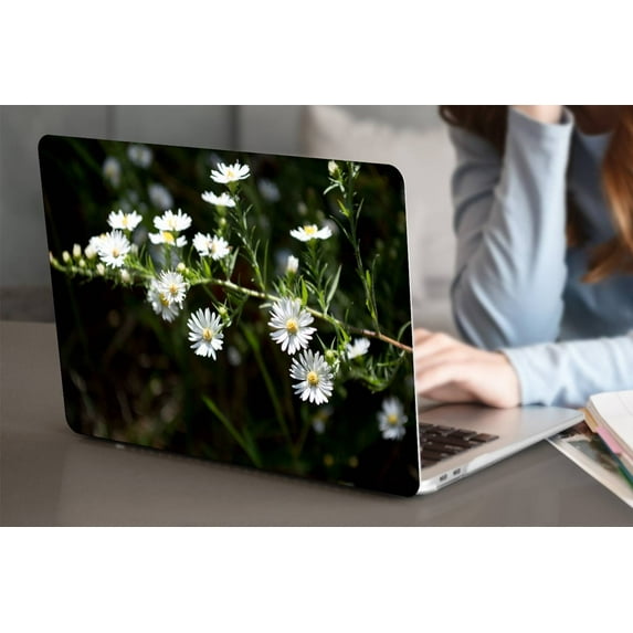 KSK KAISHEK Hard Case Compatible with 2016 - 2021 2022 2023 Released Newest MacBook Pro 13" with + Black Keyboard Cover Model: M1 A2338 A2289 A2251 A2159 A1989 A1706 A1708 Flower 1255