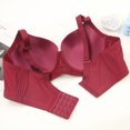 thumbnail image 6 of Bmawag Underwire Bras for Women Plus Size Adjustable Shoulder Straps Lace Bra Underwiree Extra-Elastic Bra Active Yoga Sports Bras Wine 105C, 6 of 6