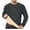 Dark Gray, variant on Mens thermal Underwear Long Sleeve Shirts Wool Base Layer Crewneck Top Navy
