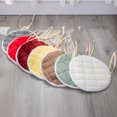 thumbnail image 5 of Chair Cushion Non Slip Kitchen Dining Chair Pad Round Seat Cushion with Machine Washable Cover - white, 5 of 5