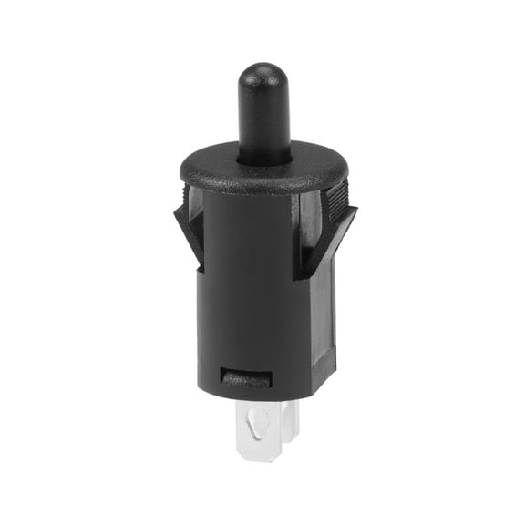 Uxcell Refrigerator Door Light Switch 10mm Momentary Fridge Switch Normally Open NO PB35 AC 250V 3A Black