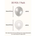 thumbnail image 2 of 30pcs Transparent Latex Balloons With Star Print Party Balloons For Birthday Wedding Graduation School Reunion Decoration, 2 of 2
