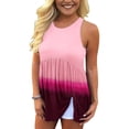 thumbnail image 2 of Aayomet Womens Casual Sleeveless Women's Round Neck Basic Racerback Camisole Rib-Knit Solid Sleeveless Crop Tank Tops,Pink M, 2 of 5
