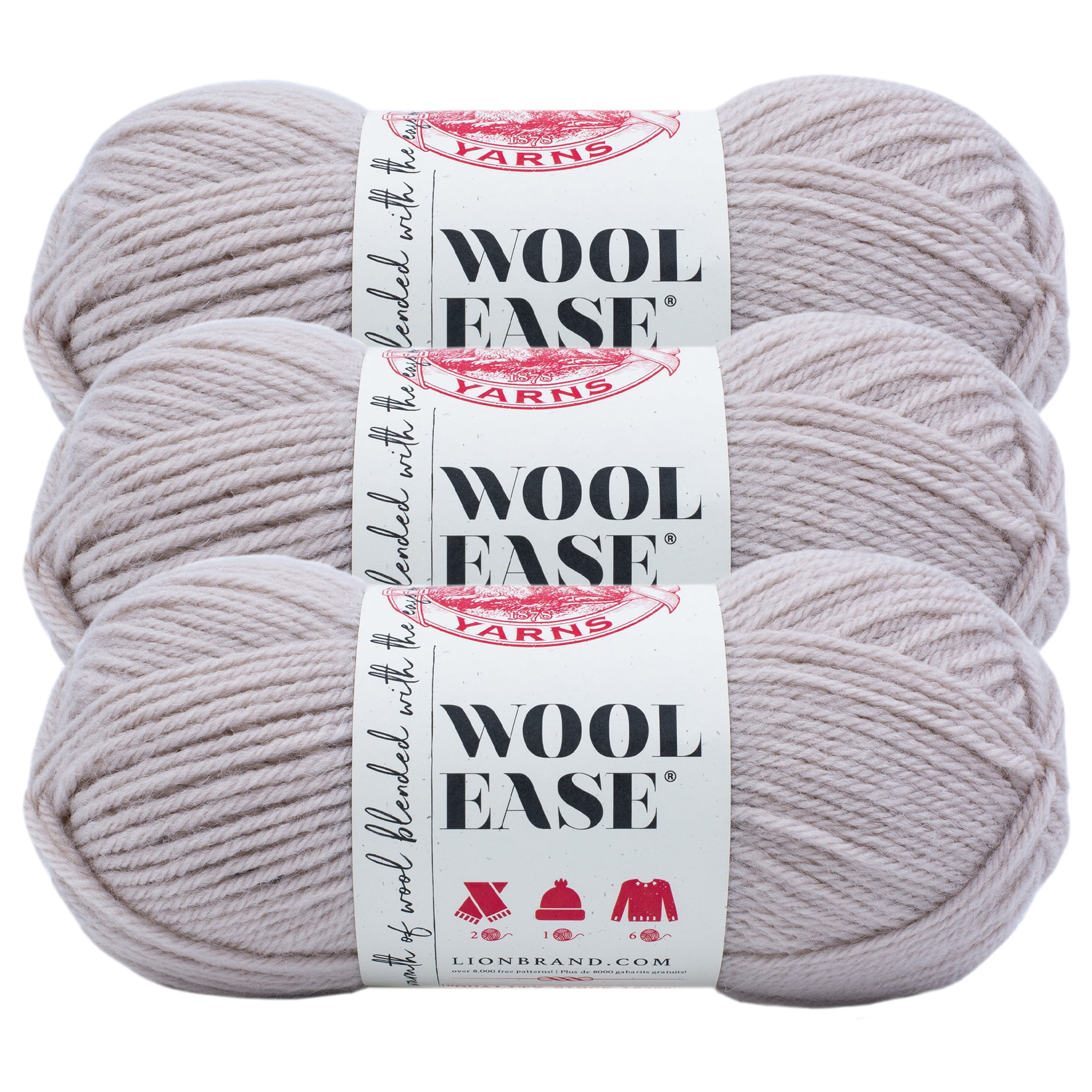 Forest Green Heather. Lion Brand Wool-Ease Yarn 