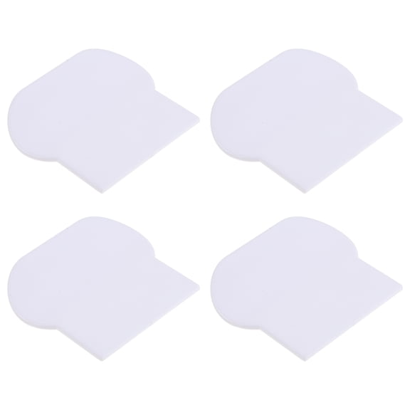 FOMIYES 4-Pack Toilet Seat Lifters with Handles, Raised White Adhesive Covers for Easy Bathroom and Comfort