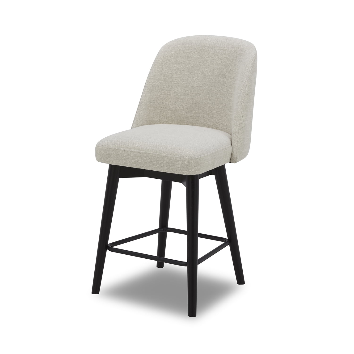 Better Homes & Gardens Springwood Swivel Barstool, Charcoal, Set of 2