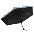 thumbnail image 5 of Compact Sun Umbrella Windproof Travel Umbrellas for Rain Strong Portable UV Protection Lovely Penguins, 5 of 8