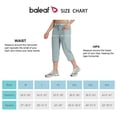thumbnail image 4 of BALEAF Women's Plus Size Active Yoga Lounge Capri Walking Crop Pants with Pockets Slate Grey L, 4 of 6