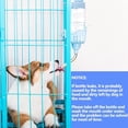 thumbnail image 3 of Dispensador de agua para perros para jaula, caja a prueba de fugas, botella de agua de alimentación automática para perros y conejos, boquilla de llenado superior, 3 of 5