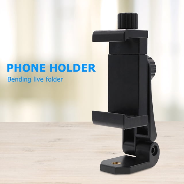 Kuymtek Adaptador de trípode para teléfono universal Soporte para teléfono inteligente con orificio para tornillo de 1/4 de pulgada