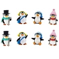 thumbnail image 1 of Maomia 8 Piezas Lindas Figuras De Pingüino Mini Figuras De Pingüino Colección Juego Pingüino Pastel Decoración Hadas Jardín Fiesta Decoración, 1 of 5