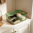 thumbnail image 4 of Clear Pantry Organizer Bins, Plastic Storage Bins with Handle for Kitchen, Refrigerator, Freezer, Cabinet, Closet, 4 of 7