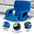 thumbnail image 4 of Flash Furniture Malta Fabric Stadium Chair (2 Pack), Blue, 4 of 18