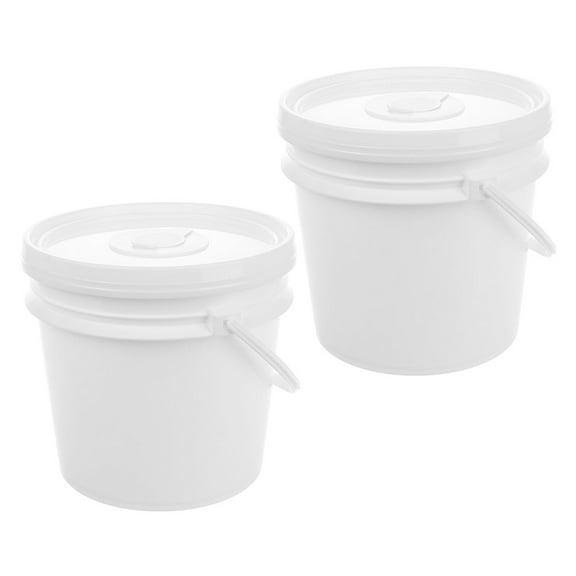 WASHWEPE Plastic Wipes Bucket For Baby Wipe Holder 2Pcs 8.1X8.1X7.7In