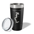 thumbnail image 2 of Bayles Lake Map Tumbler Travel Mug Insulated Laser Engraved Coffee Cup Illinois 20 oz Black, 2 of 5