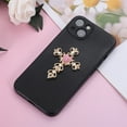 thumbnail image 2 of Unique Bargains 1 Pc Phone Case Decoration Cross-shaped Mobile Phone Case Decorations Pink, 2 of 5