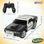 Kidirace RC Remote Control Police Car with Realistic Lights & Sounds for Kids