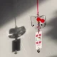 thumbnail image 1 of Carillón de viento de cristal Kawaii de Hello Kitty para colgar en forma de gota, adorno romántico para dormitorio, colgante transparente, accesorios para coche, regalo de cumpleaños, 1 of 5