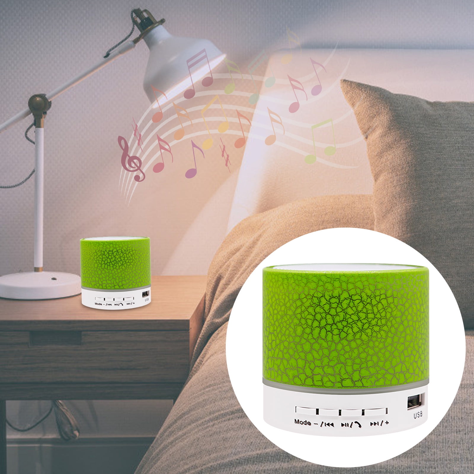 Sound bo Crackle Bluetooth Audio Card Small Steel Mini Subwoofer