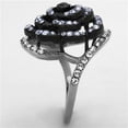 thumbnail image 3 of Womens Black Ring Anillo Para Mujer Stainless Steel Ring with Top Grade Crystal in Amethyst Desio, 3 of 4
