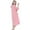 Pink, variant on Women Robe Zip up Homewear Loose Nightgowns Bathrobe V-neck Soft Sleep Shirt Loungewear Sleepwear with Pockets