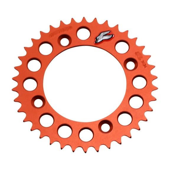Renthal 491--415-38P-OR Rear Sprocket - Orange - 38 Tooth