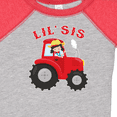 thumbnail image 4 of Inktastic Farmer Tractor Little Sis Girls Baby Bodysuit, 4 of 5