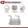 thumbnail image 4 of Unique Bargains Engine Oil Cooler for Lincoln MKZ 2013-2016 Transmission Oil Cooler Trans Cooler No.DG937A095BB Aluminum Alloy Silver Tone 1 Pcs Car, 4 of 6