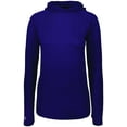 thumbnail image 5 of Holloway Sportswear XS Womens 3D Regulate Lightweight Pullover Purple Heather 222753, 5 of 5