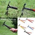 thumbnail image 2 of Tent Hammer with Holding Strap, Camping Hammers Backpacking Mallets Tents Peg Puller, Multifunctional Hammer for Tent, 2 of 10