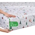 thumbnail image 3 of PC Deep Pocket Queen Sheet Set Fit Breathable Microfiber Soft Queen Size Sheet Set Hotel Style Bed Sheet Set for Women Men Flower, 3 of 8