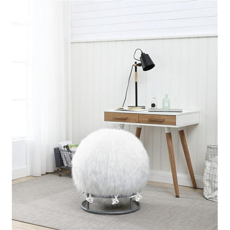 GoodGram Premium Posture Fuzzy Exercise Yoga Ball Chair ...