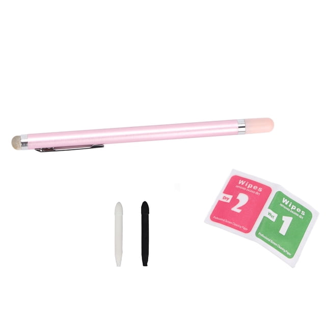 Lápices ópticos escriben suavemente y silencioso, punta de fibra, precisos, suaves, resistentes al desgaste, coloridos bolígrafos de pantalla táctil para tabletas de teléfono, color rosa