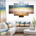 thumbnail image 1 of Exotic Beach on Cloudy Summer Day - Seashore Canvas Art Print, 1 of 3