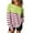 Womens Clothing Green, variant on Womens Long Sleeve Shirts, Fall Clothes for Women Fashion Loose Fit Striped Color Patchwork Crewneck T-Shirts